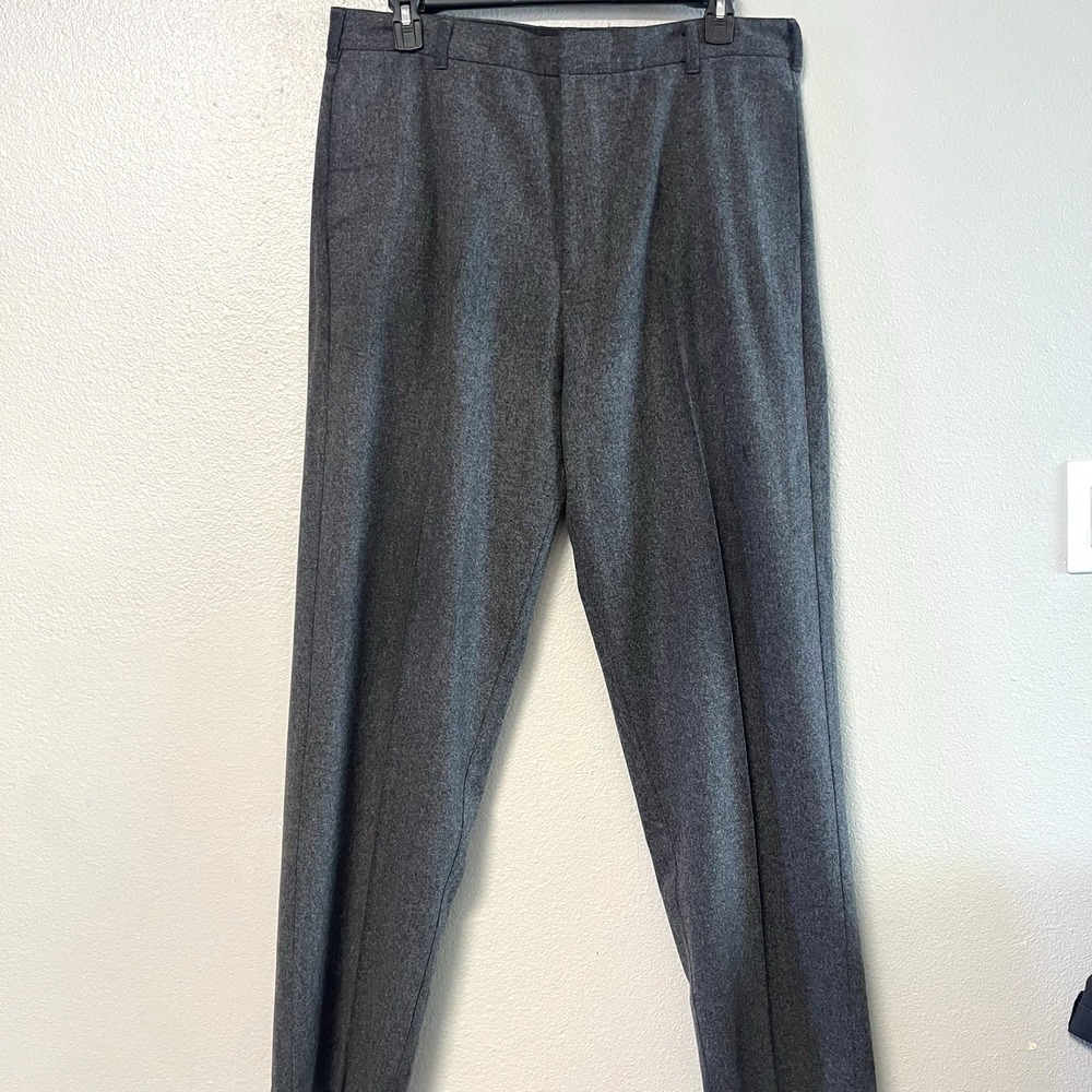 Banana Republic Stretch gray wool blend pants womens 38L (fits 36X33) corporate